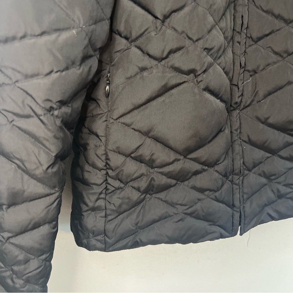 NEW YORK & CO Puffer Down Jacket Hooded Black Winter Outdoor Sz S Parka - Picture 5 of 10